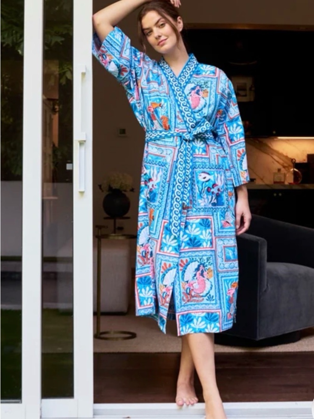 Printfresh Tidal Tapestry Robe - Picture 3 of 5